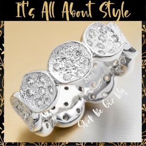 🆕 Exclusive Designer Jewelry Melinda Maria CZ Infinity Ring Size 9